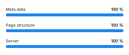 Seobility meta data, page structure en server