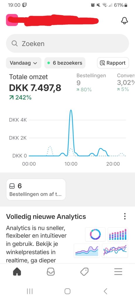 Shopify webshop data app