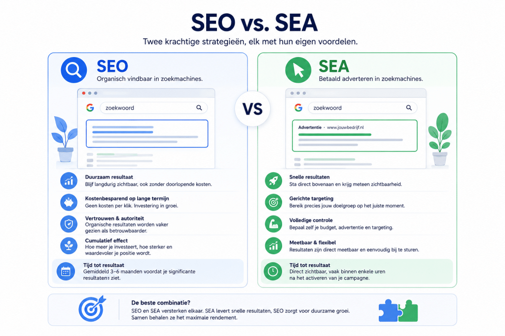 uitleg van seo vs sea