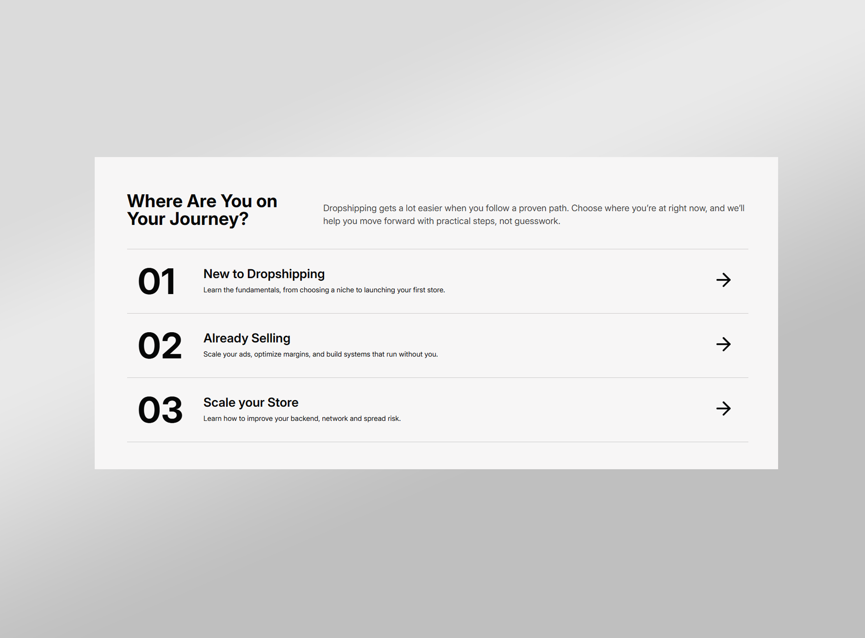 mockup ab ecom website