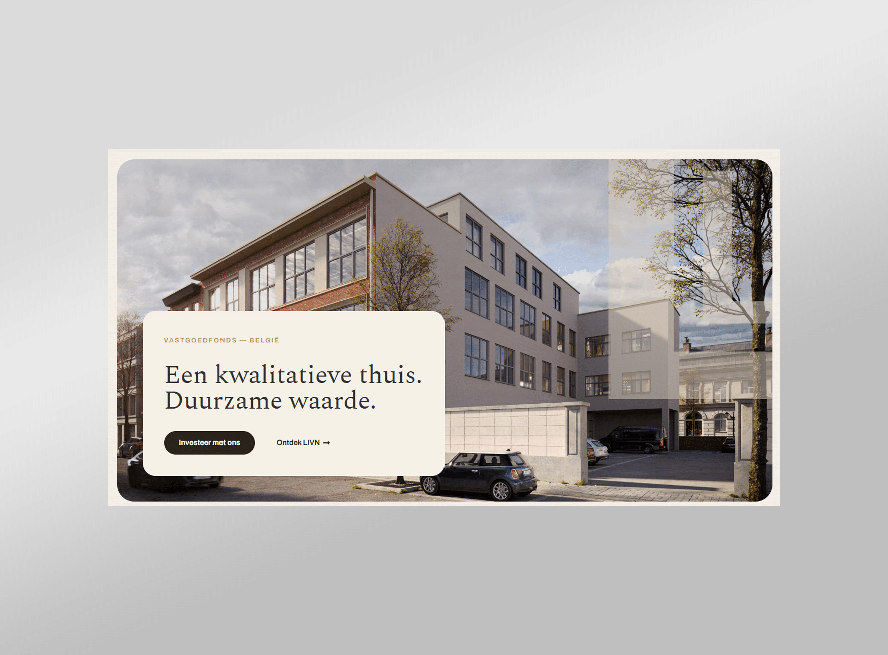 Livn website hero sectie
